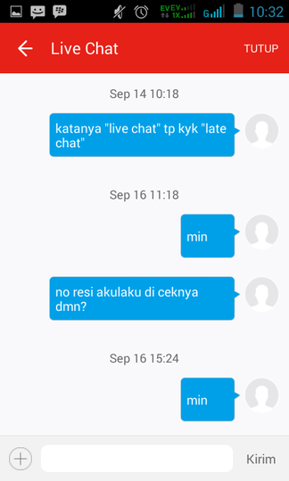 Customer Service AKULAKU, udah Bohong, Ga kompak pula. XD