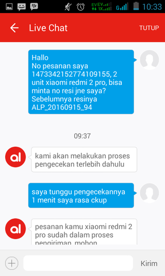 Customer Service AKULAKU, udah Bohong, Ga kompak pula. XD