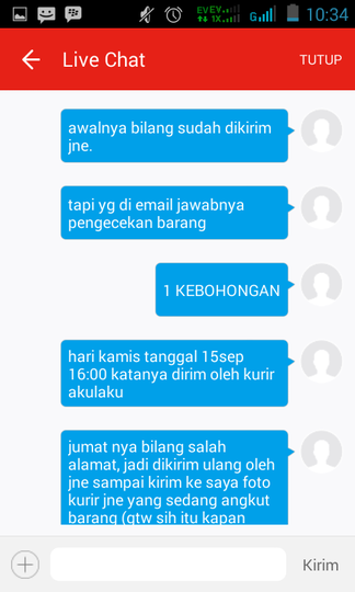 Customer Service AKULAKU, udah Bohong, Ga kompak pula. XD