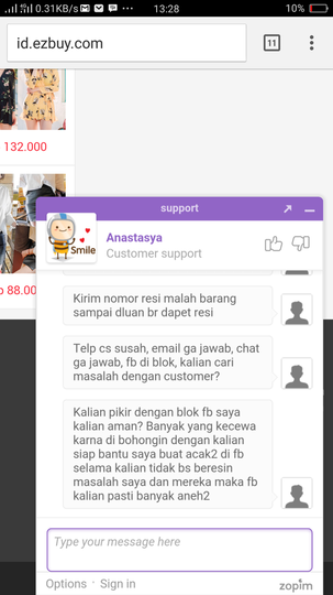 Jangan pernah pakai jasa EZBUY INDONESIA