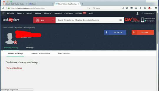 Pengalaman Tidak Menyenangkan Pesan Tiket di Bookmyshow