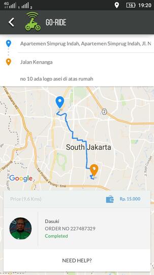 Layanan Go-jek mengecewakan , saldo Go-Pay langsung ludes habis .