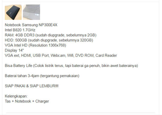 Susahnya Pasang Iklan di OLX