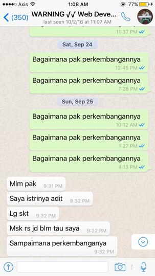 Aditya Maulana Sutrisno - Tolong kembalikan uang saya kalau anda punya etikad baik