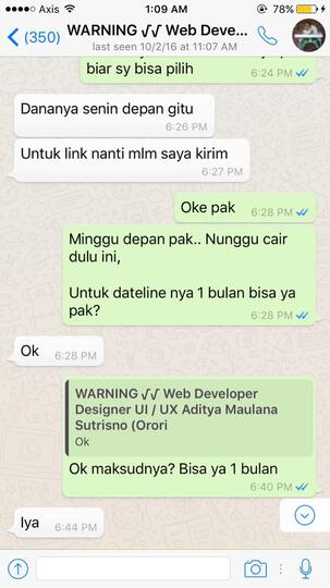 Aditya Maulana Sutrisno - Tolong kembalikan uang saya kalau anda punya etikad baik