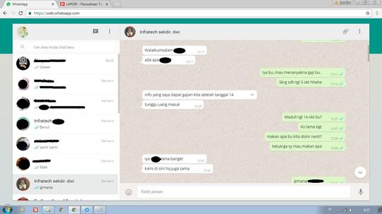 PT Infratech Indonesia Menahan atau tidak membayarkan Hak Karyawan alias gaji