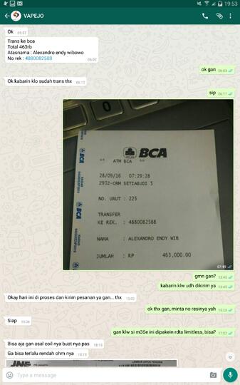 Vapejo Indonesia tidak bisa dihubungi?
