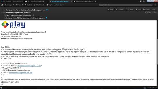 ID PELANGGAN MNC PLAY MEDIA SUDAH 3 BULAN TIDAK DI NON AKTIFKAN