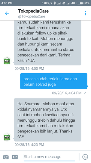 TOKOPEDIA Pengembalian LIMIT CC sangat LAMBAN bikin kesel