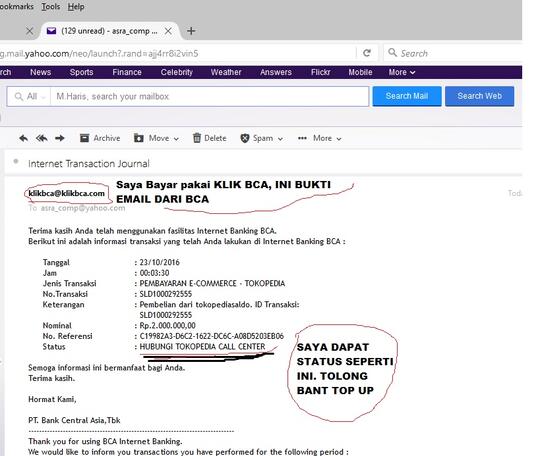 ISI SALDO GAGAL DAN TOKOPEDIA TIDAK ADA TINDAKAN / MENUNGGU DAN MENUNGGU