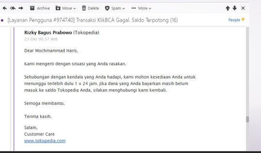 ISI SALDO GAGAL DAN TOKOPEDIA TIDAK ADA TINDAKAN / MENUNGGU DAN MENUNGGU