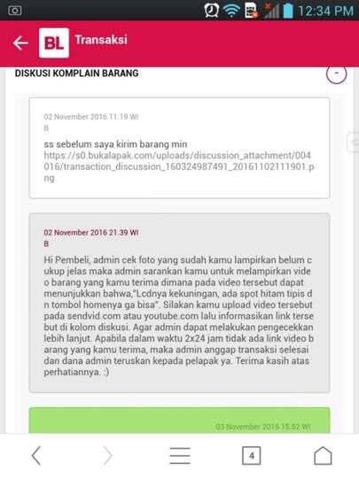Surat terbuka buat bukalapak. Ane beli barang cacat malah dana diteruskan ke pelapak