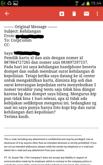 AROGANSINYA PEGAWAI XL CENTER LIPPO KARAWACI