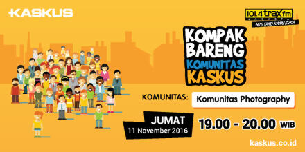 "Kompak Bareng Komunitas KASKUS" di 101.4 Trax FM, Tune Frekuensinya Gan!