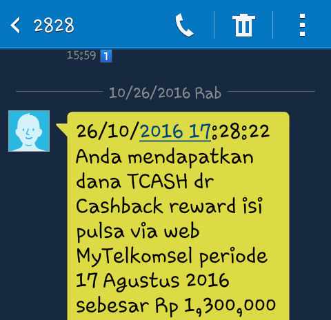 Telkomsel Kurangi Cashback Yang Dijanjikan