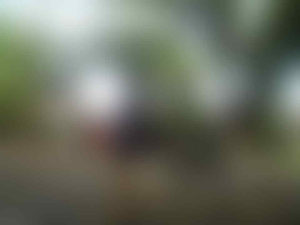 Gambar penampakan siang bolong di belakang gadis berdiri (+pict agak BB)