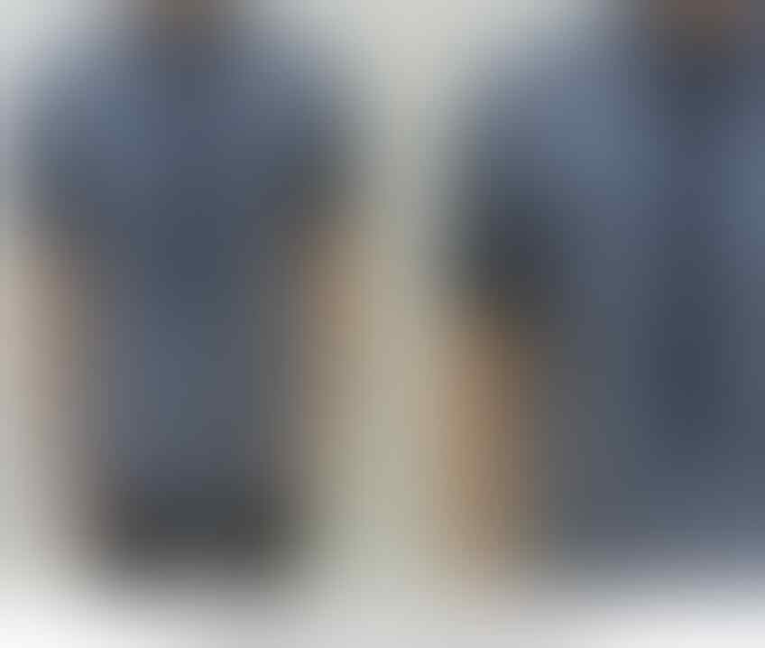 Kemeja Katun Denim Polos/Motif/Printed/Batik