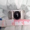 Cincin Batu Akik Pria Black Opal Jarong Silver 925