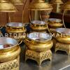 Chaffingdish Kuningan ( Pemanas Makanan Catering ) D40 cm