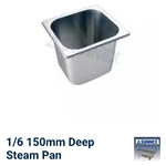 sunnex-1-6-deep-steam-pan-150mm