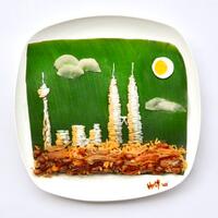 unik-seni-dari-makanan-di-atas-piring-putih