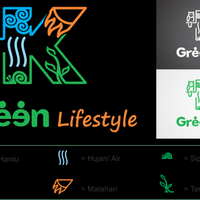 official-competition-green-lifestyle-logo-design