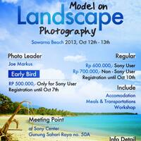 workshop--events-model-on-landscape-photography-sawarna-beach