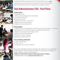 lowongan-test-administrator-part-time-pt-international-test-center-indonesia