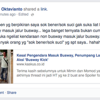 kesal-pengendara-masuk-busway-penumpang-lakukan-aksi--busway-kick