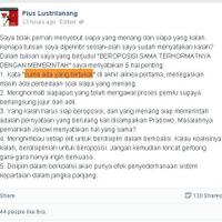 pius-lustrilanang-edit-status-facebooknya-tentang-kemenangan-jokowi