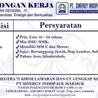 lowongan-kurir-pt-sinergy-indopack-makmur