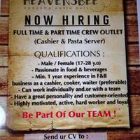 urgent-dibutuhkan-crew-awesome-pasta-bars-heavensbee-penempatan-pluit-emporium