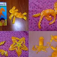 wow-keren-seni-mengupas-jeruk-di-jepang--mikan-art