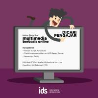 info-dicari-pengajar-kelas-pelatihan-multimedia-berbasis-online