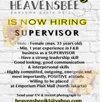 lowongan-supervisor-store-heavensbee-awesome-pasta-bars--mall-emporium-pluit