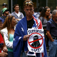 protes-teror-di-paris-warga-australia-gelar-unjuk-rasa-anti-islam