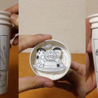 membuat-anime-gerak-doraemon--one-punch-man-dengan-paper-cup