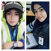 neni-anggraeni-hijaber-cantik-teknisi-pesawat-asal-karawang