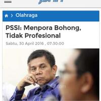 pssi-menpora-bohong-tidak-profesional