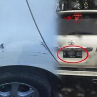 land-cruiser-berstiker-garuda-merah-kabur-setelah-menyerempet