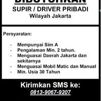 lowongan-driver-supir-pribadi-jakarta