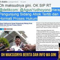 agus-yudhoyono-harap-pengunjung-sidang-ahok-tertib-dan-hormati-proses-hukum