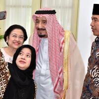 selfie-megawati-puan-jokowi-dengan-raja-salman