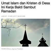 umat-islam-dan-kristen-di-desa-ini-kerja-bakti-sambut-ramadan