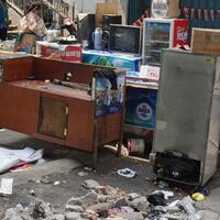 razia-trotoar-di-jakbar-pangkalan-ojek-online-dan-kios-dirobohkan