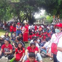 relawan-jokowi-ahok-djarot-mulai-berdatangan-ke-lapangan-banteng
