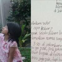 surat-untuk-presiden-jokowi-dari-bocah-sd-di-pekanbaru-yang-mau-barang-selain-sepeda