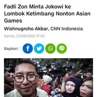 fadli-soal-video-jokowi-bareng-pengungsi-di-lombok-nominasi-oscar