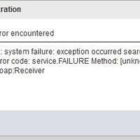 System failed exception