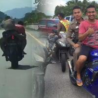 viral-video-biker-bersandal-jepit-bonceng-polisi-lumpuhkan-pelaku-tabrak-lari